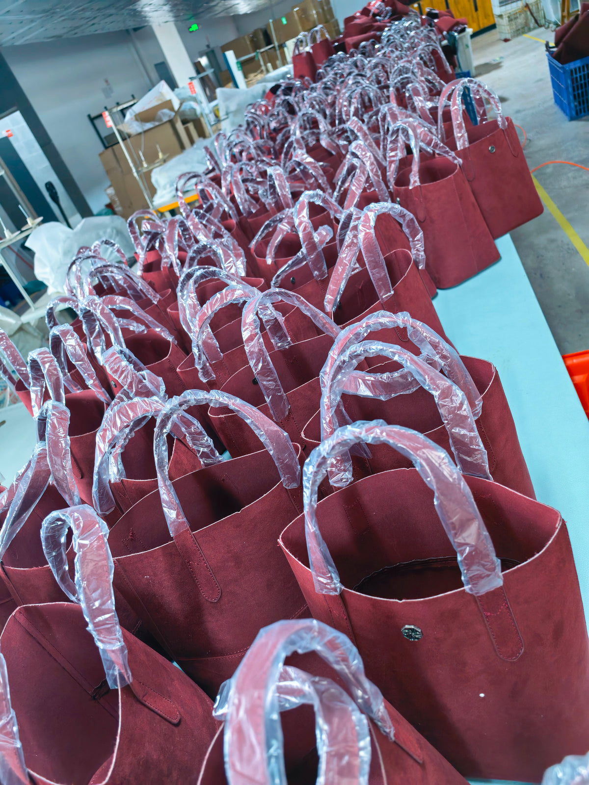 Burgundy tote batch in the Sunchain photo collection